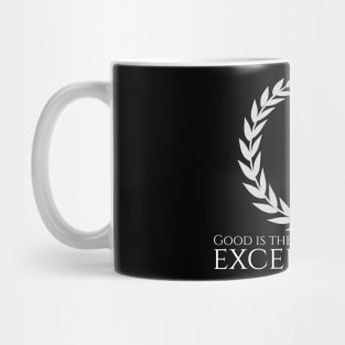 Motivational Quote - Good Is The Mortal Enemy Of Exceptional Mug